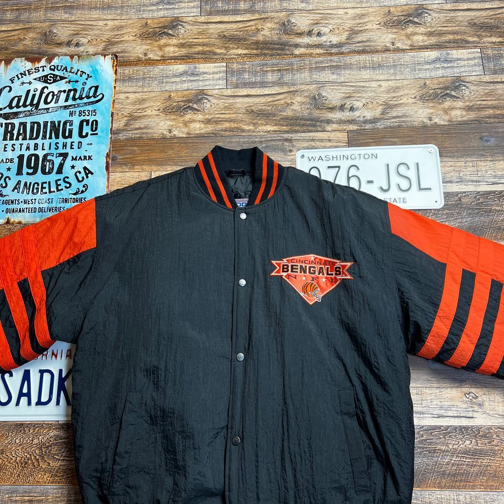 LOGO 7 / ロゴセブン NFL CINCINNATI BENGALS 中綿スタジャン L 90s