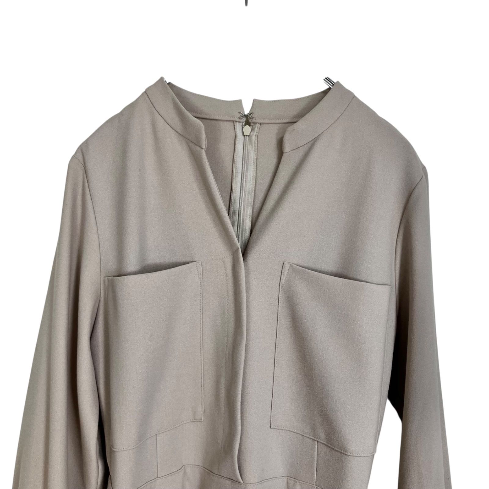 allureville 2022SS P/R2WAYスラッシュネックワンピース 1 ベージュ