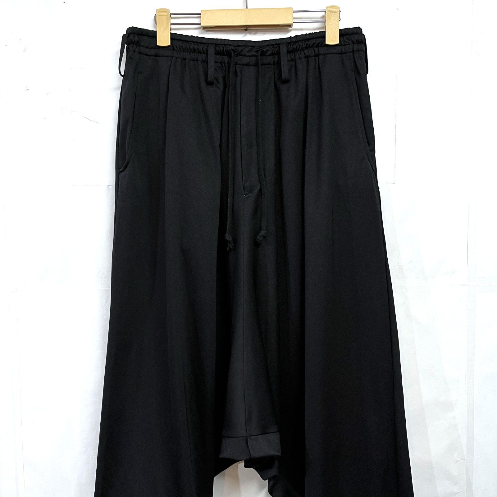 Yohji Yamamoto S YTE|ヨウジヤマモトサイト THIN SMOOTH JERSEY BALLOON SARUEL PANTS バルーン サルエル ワイドパンツ