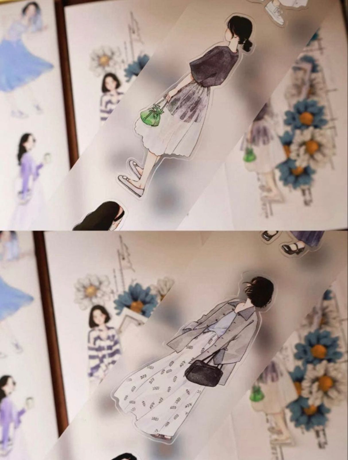 雾面PET5.5cm×6m 元气甜美 ダイカット加工 海外マスキングテープ 海外