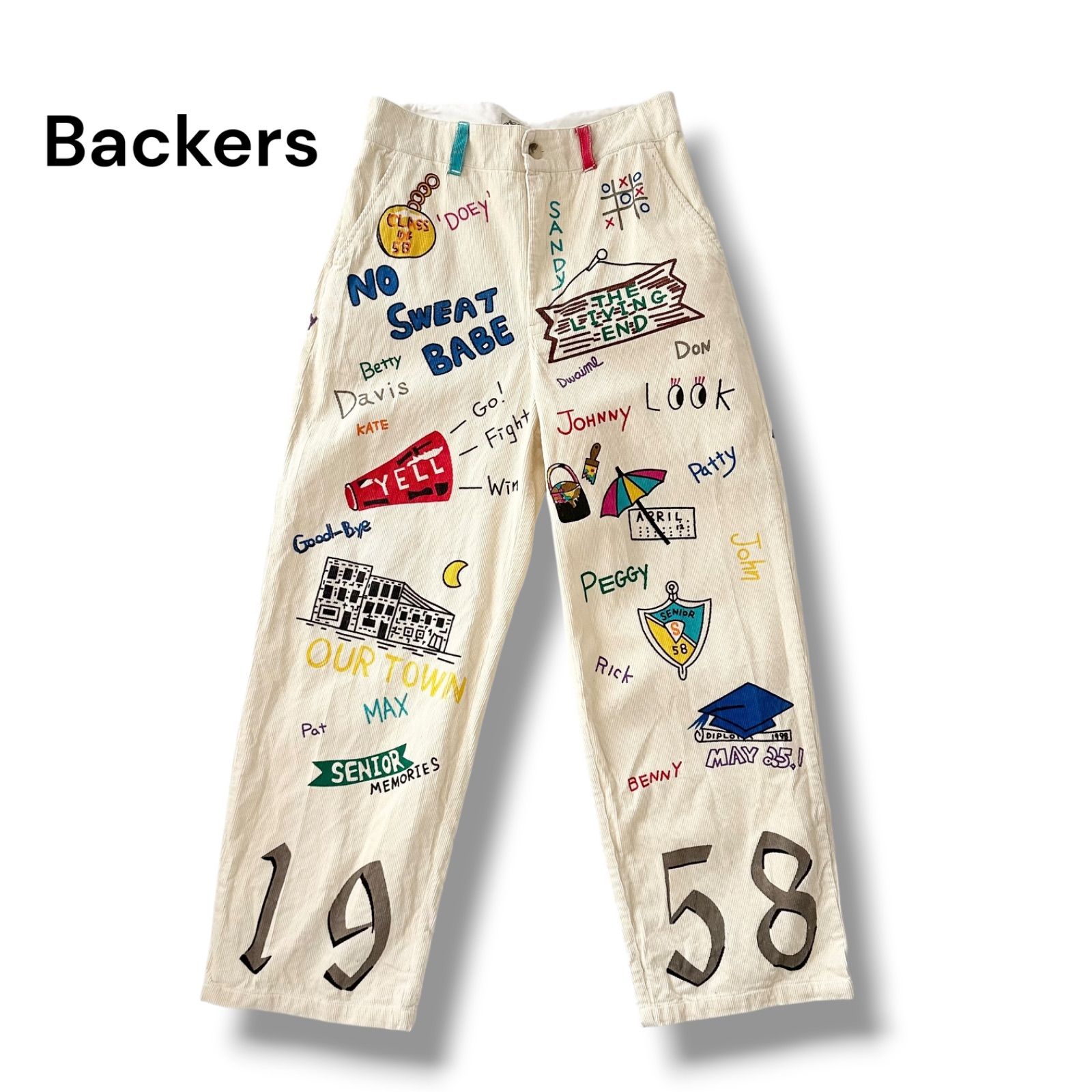 Backers バッカーズ メモリアルパンツ コーデュロイ ペイント