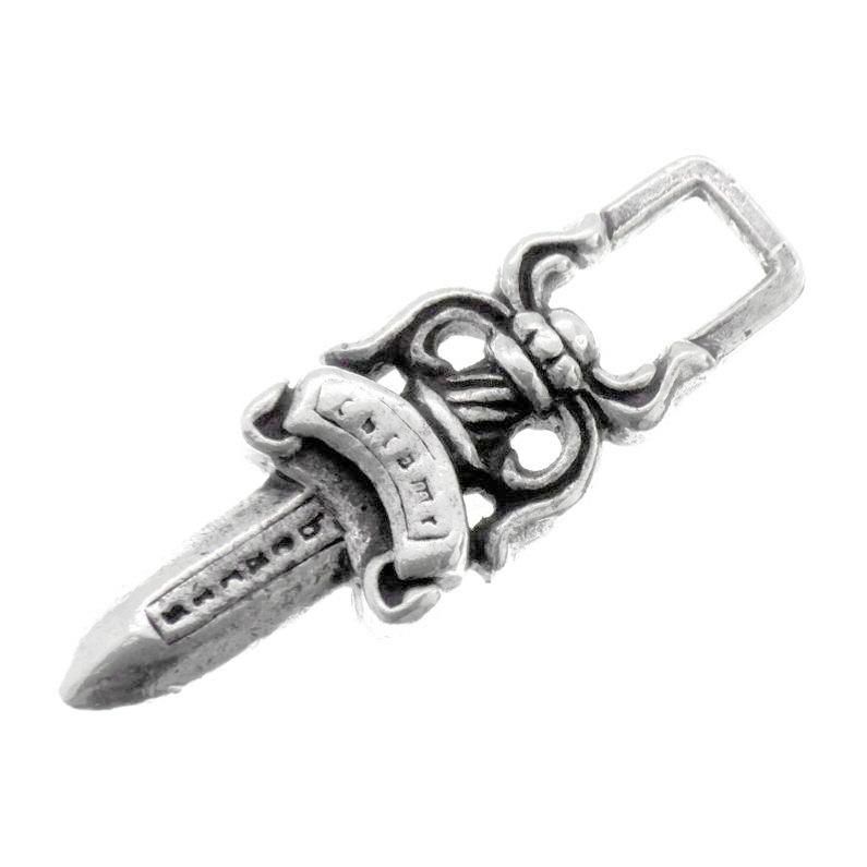 クロムハーツ CHROME HEARTS 5 DAGGER ZIP1 5 ダガー ジップ シルバー ネックレス トップ n9582