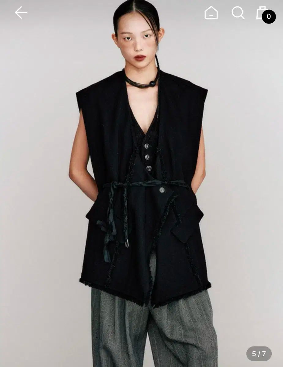 THE ILMA 25FW Genie Tweed Oversized Vest