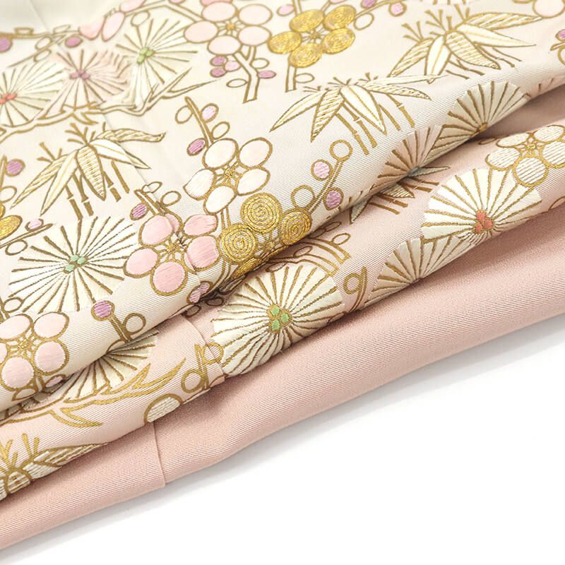  色留袖 留袖 訪問着仕立て 袷 レディース 正絹 灰白 刺繍 松竹梅 豪華 身丈162.5 cm 裄丈63.5 結婚式 式典 Sサイズ相当 色留袖 着物