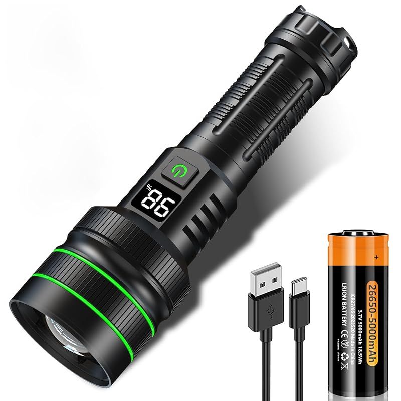 2024超高輝度 XHP70ledライト懐中電灯 ledライト 小型 強力 防災