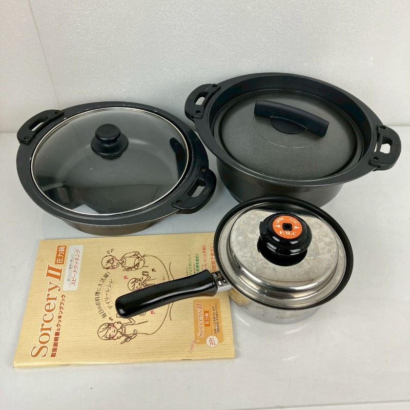 FMC スキヤキ 両手鍋 ガラス蓋付 エフエムシー Sorcery ソーサリーセット ソーサリー鍋セット