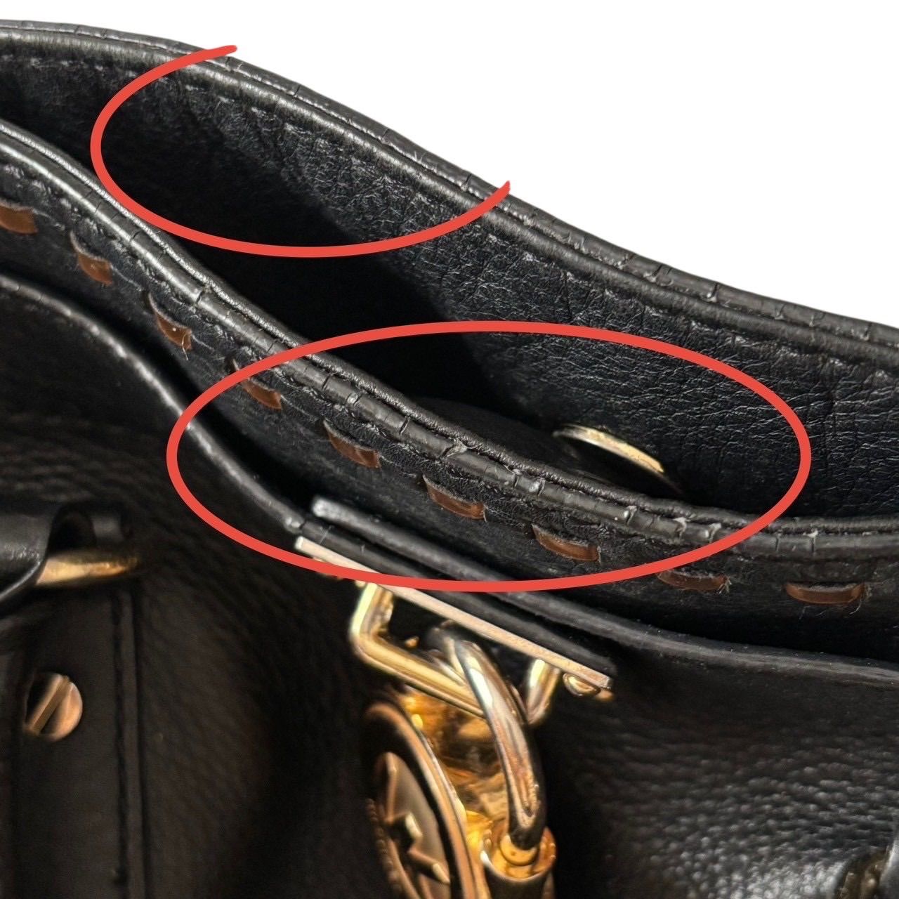 Michael Kors マイケルコース 2wayバック 黒 ハミルトン ハンドバッグ 
