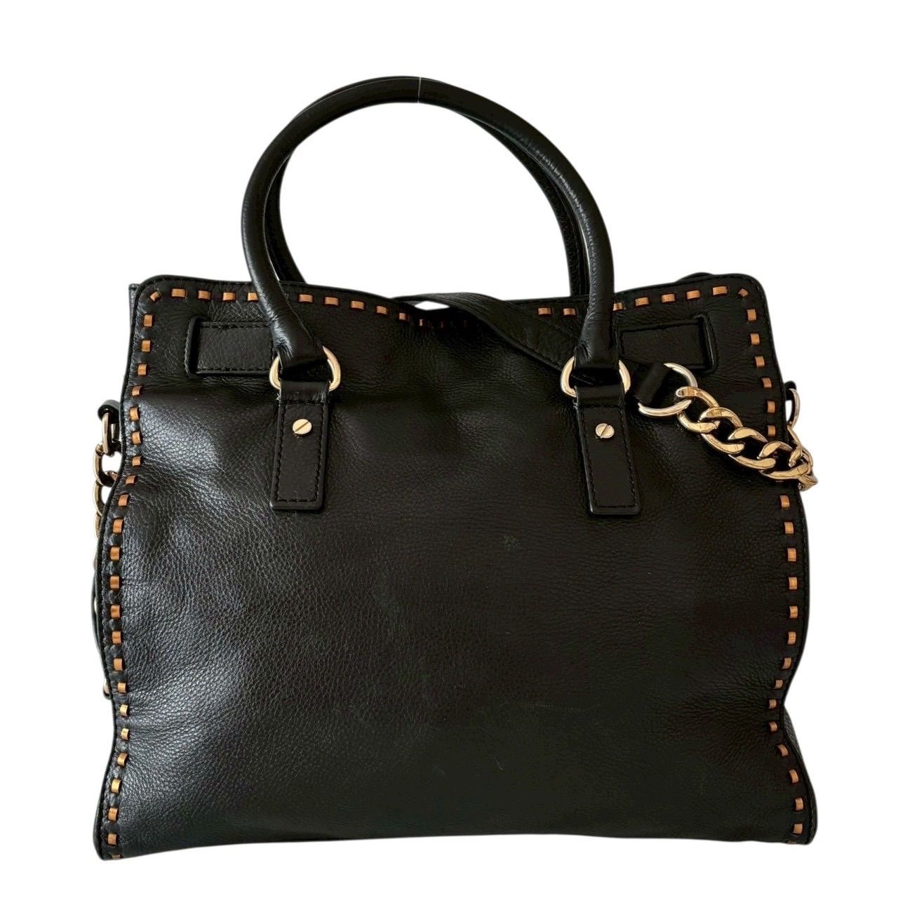 Michael Kors マイケルコース 2wayバック 黒 ハミルトン ハンドバッグ 