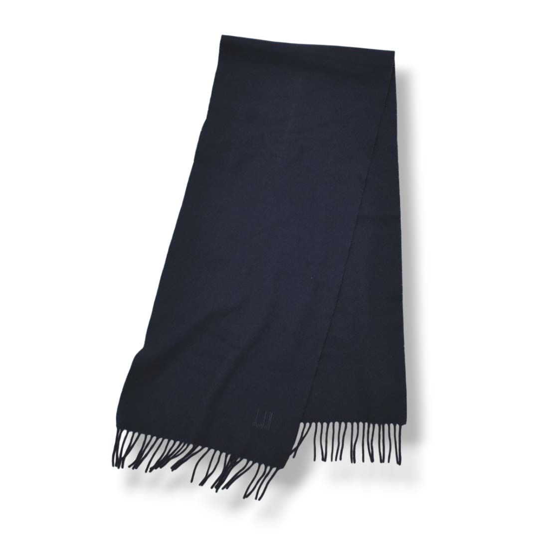 美品】 スコットランド製 ダンヒル カシミヤ ウール マフラー ショール
