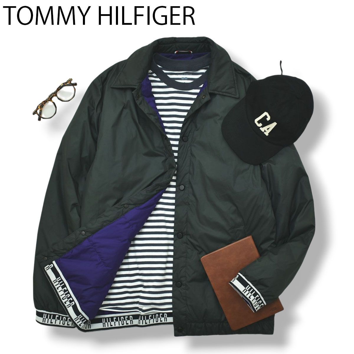 メンズ トミーヒルフィガー TOMMY HILFIGER 中綿 コーチ ジャケット M