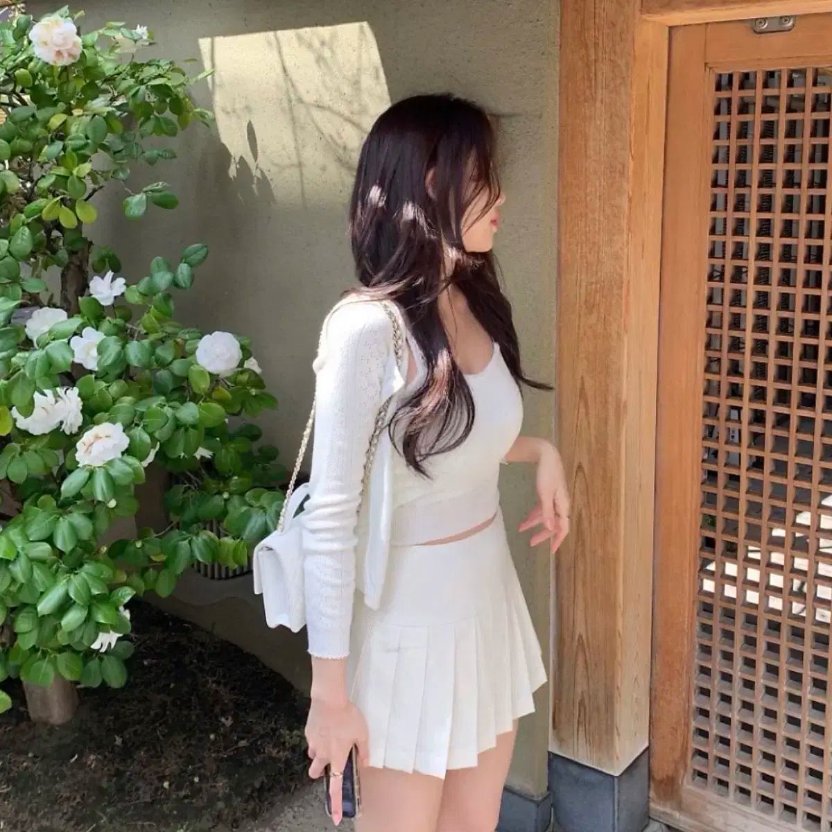 ONT エンブロイダリー カーディガン セット