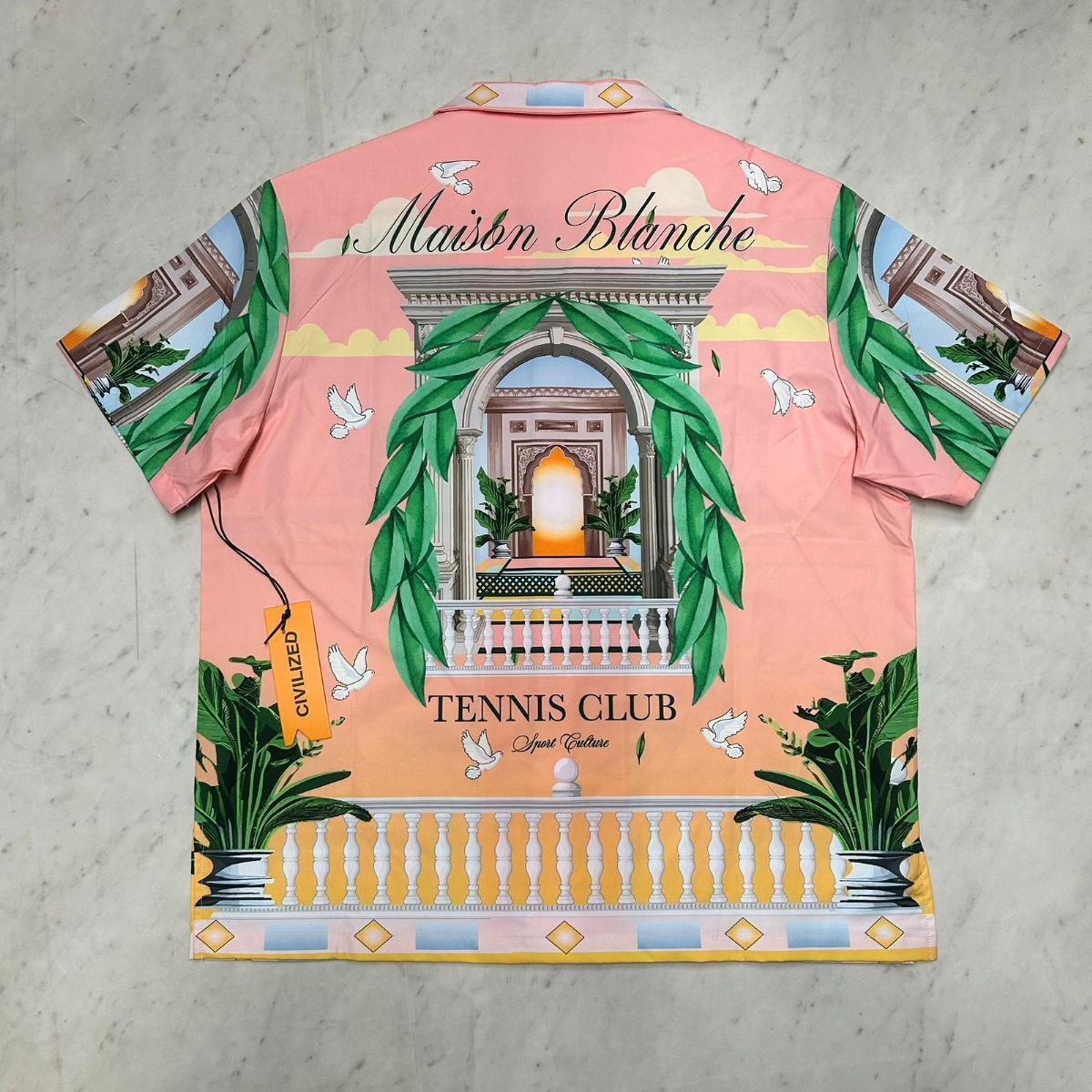 米国発 Civilized シヴィライズド Maison Blanche 半袖シャツ ショートパンツ セットアップ SET 4