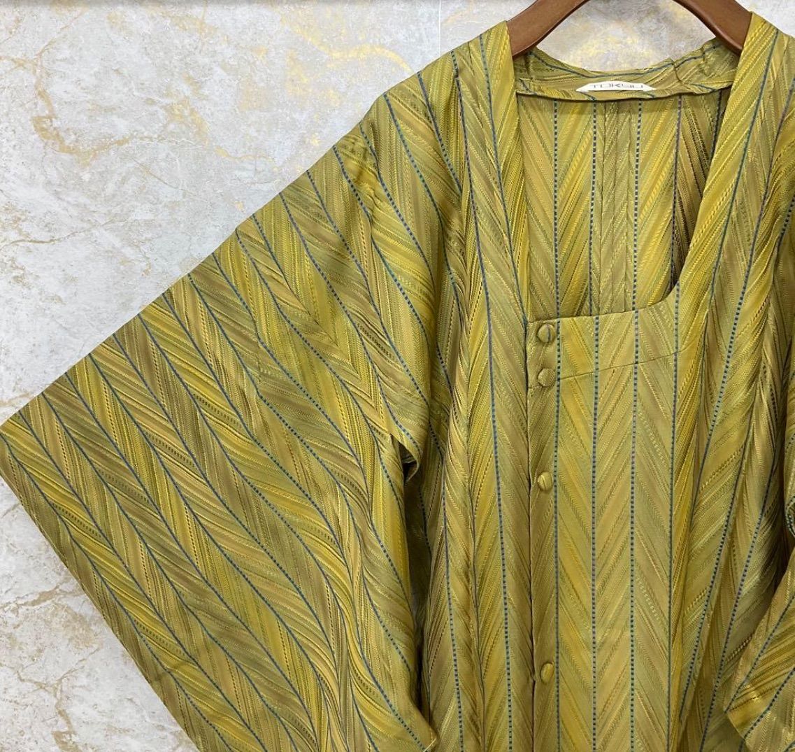 同然 お洒落なロング道行コート