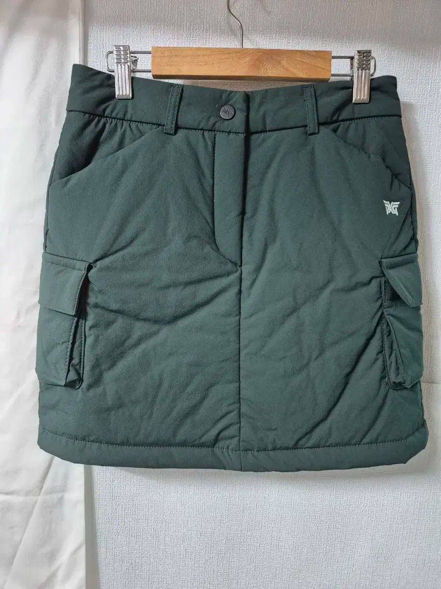  PXG レディース ゴルフ キルティング スカート グリーン 55 その他 レディースウェア