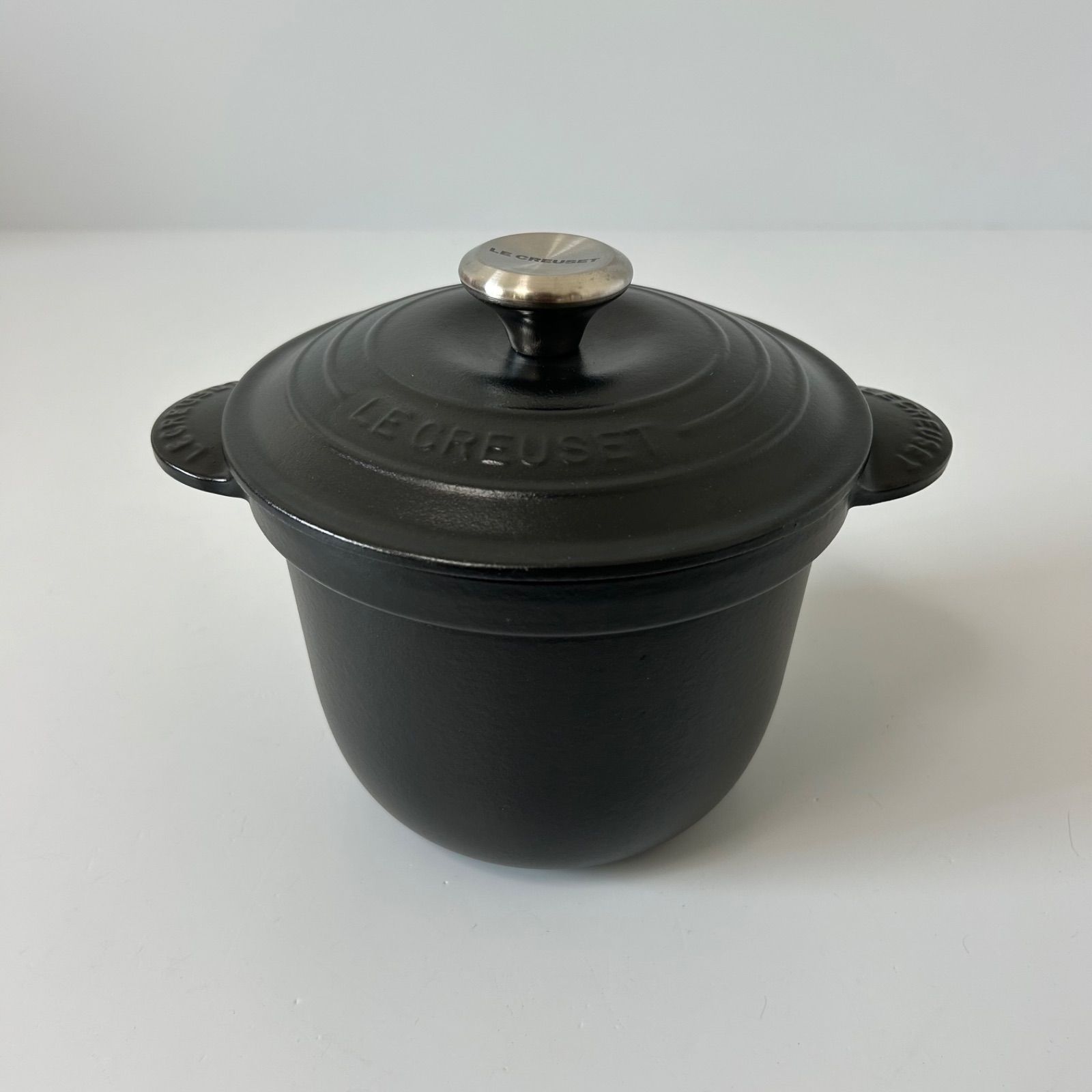 LE CREUSET ル クルーゼ ココット エブリィ 18cm マットブラック 黒 鋳物 小型土鍋