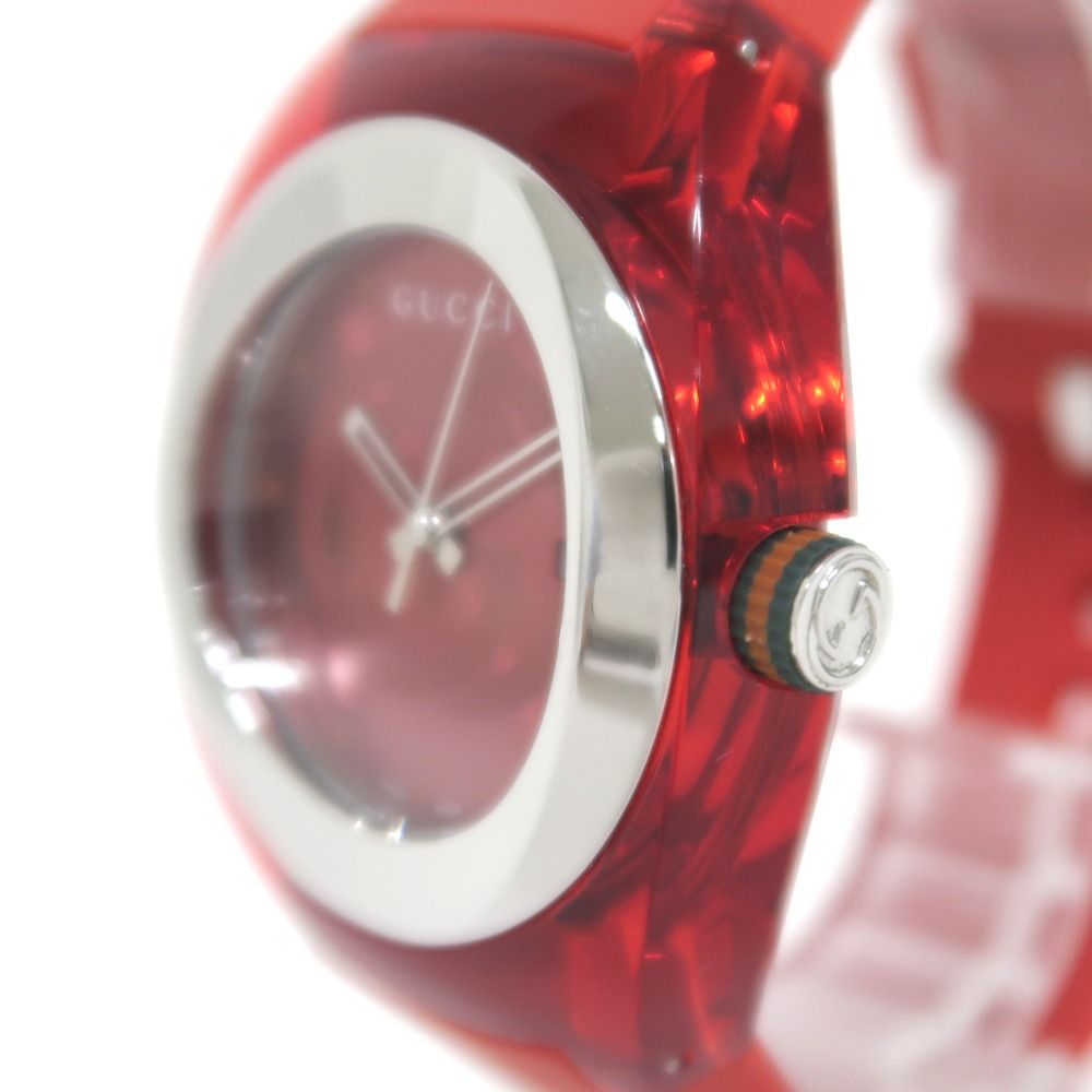 IT333151 グッチ 腕時計 シンク 137.1 レッド クオーツ メンズ GUCCI