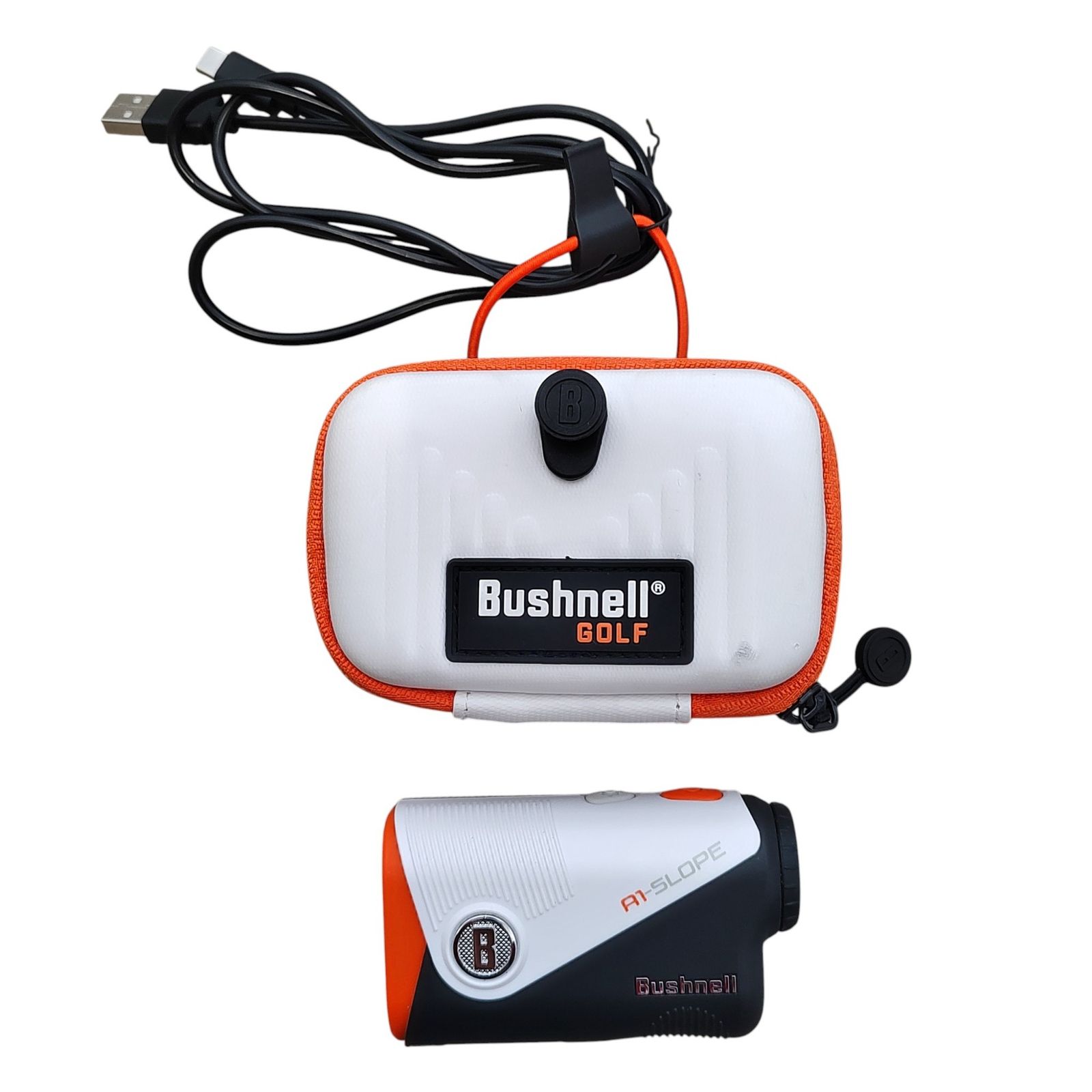 Bushnell golf ブッシュネル ゴルフ A1 SLOPE ゴルフ用 距離計 スコープ F ホワイト×オレンジ