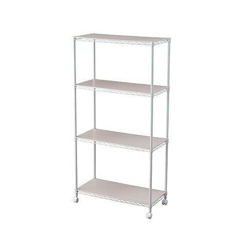 5営業日で発送 IRISOHYAMA アイリスオーヤマ メタルラック ウッドボード付き CMM-75144B ホワイト