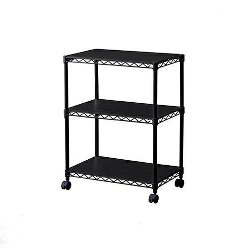 5営業日で発送 IRISOHYAMA アイリスオーヤマ メタルラック ウッドボード付き CMM-55073B ブラック