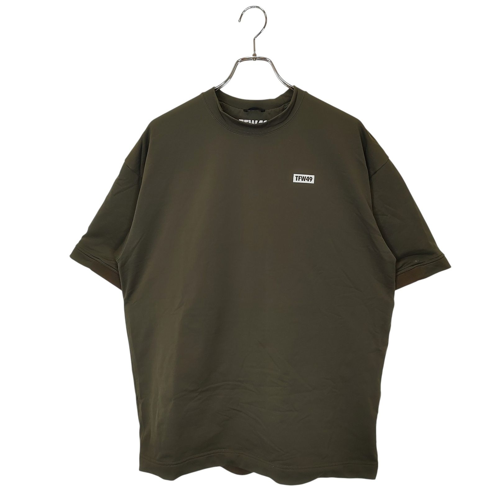TFW49 ティーエフダブリュー ゴルフ S S CUTSEW 半袖 カットソー Tシャツ T102410014 XL カーキ メンズ