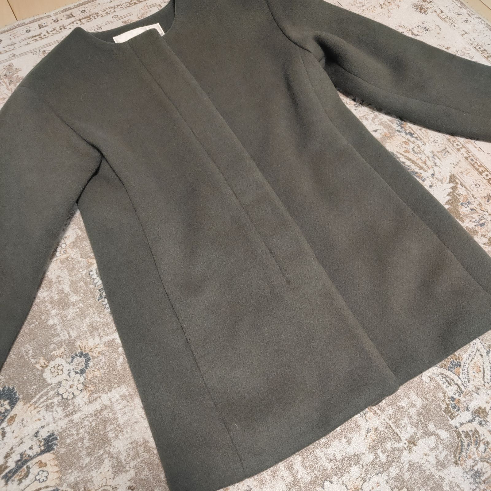 Whim Gazette ウィムガゼット メリンプ ショートコート ノーカラー Whim Gazette ウィムガゼット メリンプ ショートコート ノーカラー