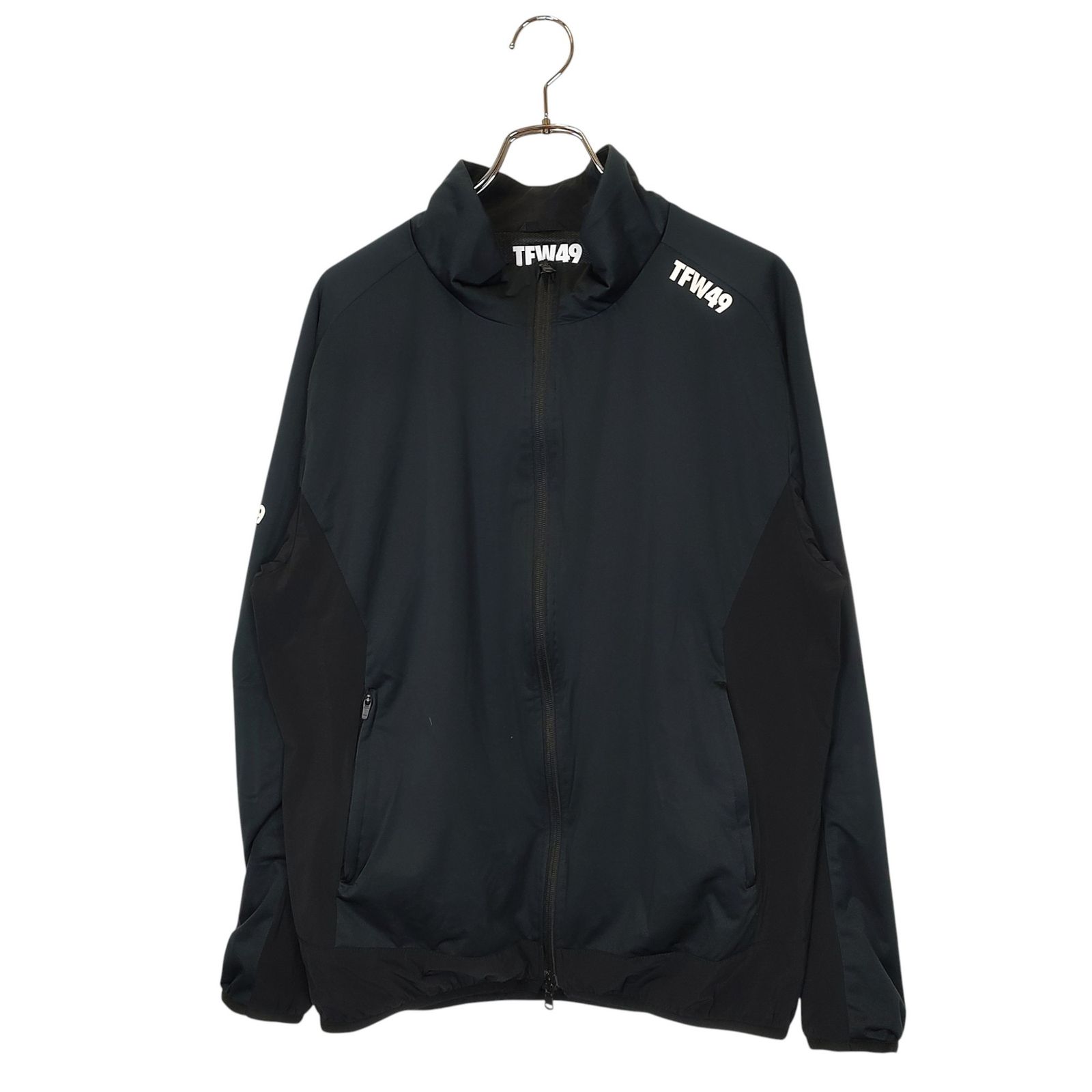 TFW49 ティーエフダブリュー ゴルフ FULL ZIP STAND BLOUSON ジップアップ スタンド ブルゾン T042220002 XL ブラック メンズ