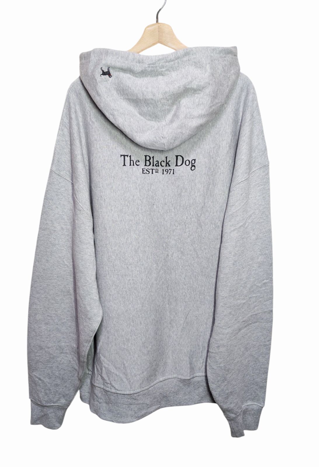 The Black Dog ロゴプリント リバースウィーブ仕様 パーカー XXXL