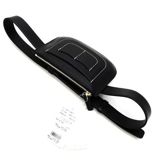 agnes b. VOYAGE レザーウエストポーチ バッグ ベルト ブラック アニエスベー ボヤージュ レディース 5MLA3 J0351S GOCT06