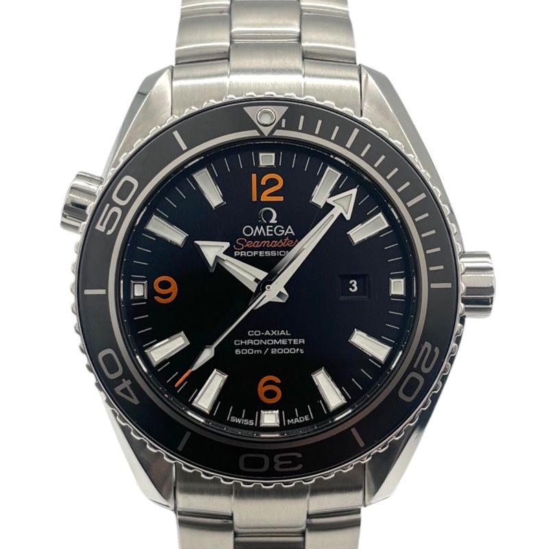 オメガ OMEGA シーマスタープラネットオーシャン600M コーアクシャル クロノメーター 232.30.38.20.01.002 ブラック SS メンズ 腕時計
