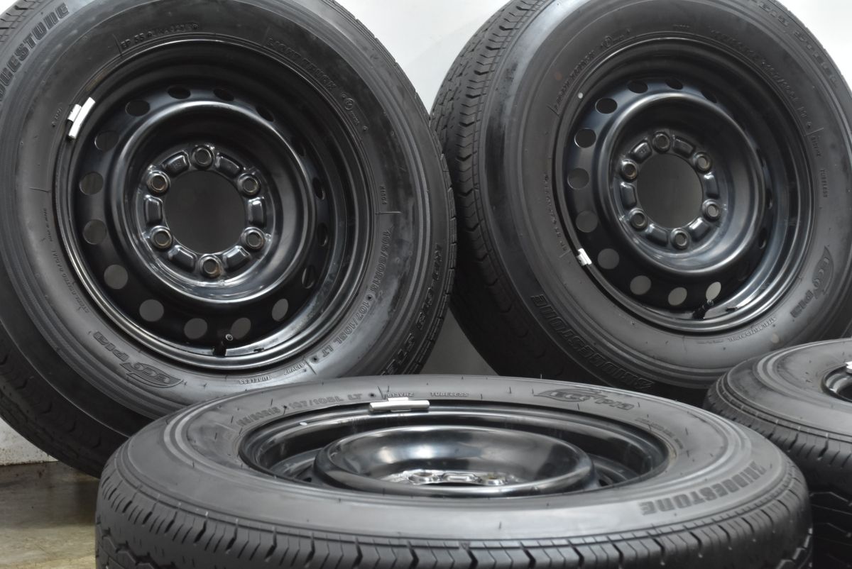 トヨタ 200 ハイエース 15 in 6 J 35 PCD 139 7 ブリヂストン エコピア RD 613 195 80 R LT レジアスエース 流用