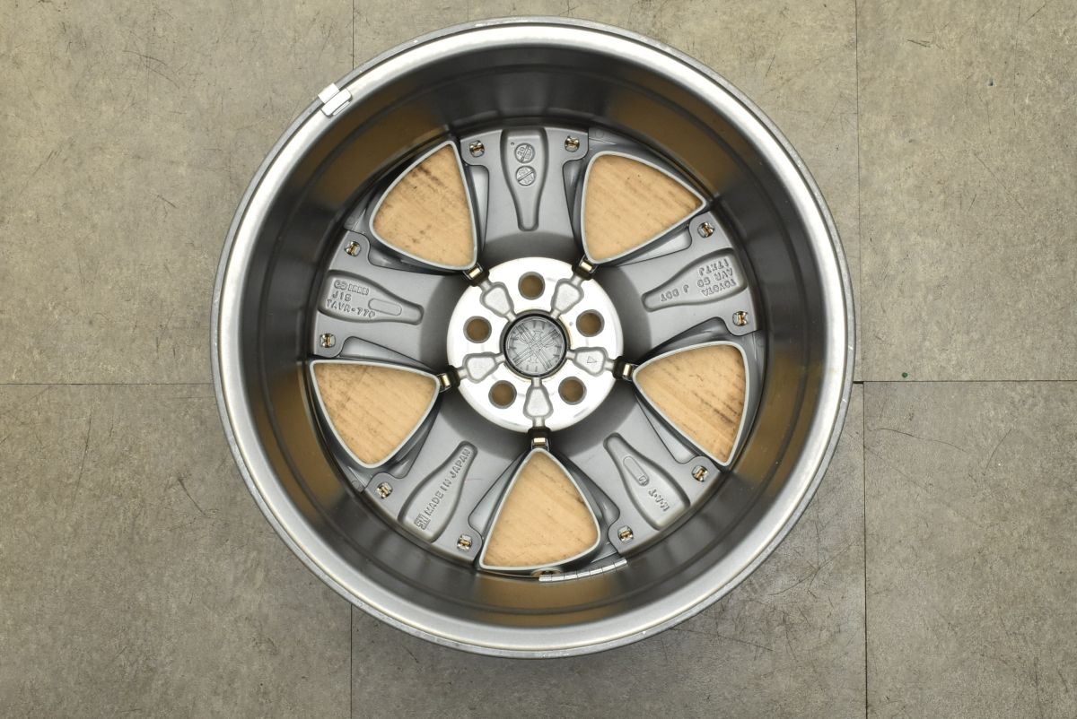  新車外し品 トヨタ 50 プリウス ツーリング 17 in 7 J PCD 100 4本セット カローラツーリング スポーツ 流用 スタッドレス用に 17インチ ホイール