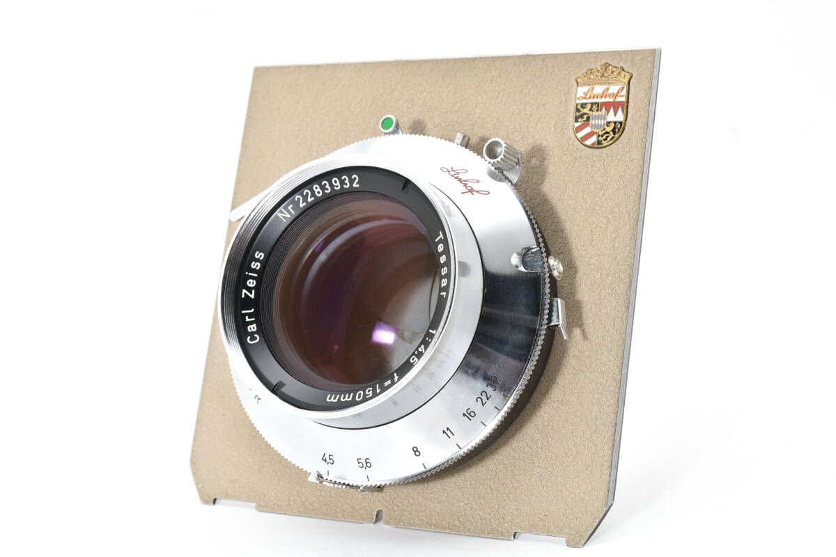 カールツァイス Carl Zeiss Tessar Linhof リンホフ 150mm F4.5 Y1018 A2552