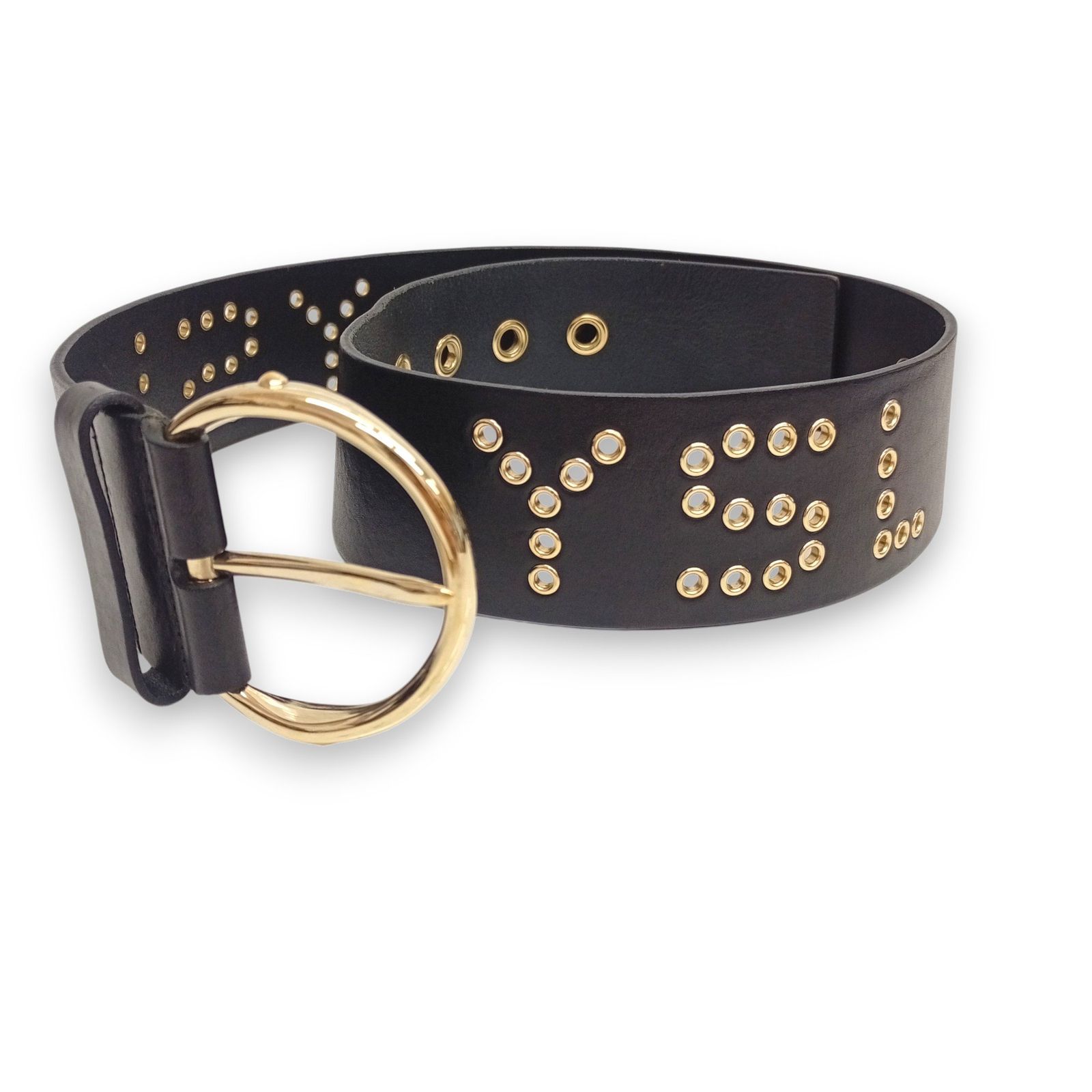 YSL ベルト YVESSAINTLAURENT イヴサンローラン レザー ゴールド金具139677-1766 85 34 JA-2 WWW_SMP1DAWEKUDUS_SCH_ID