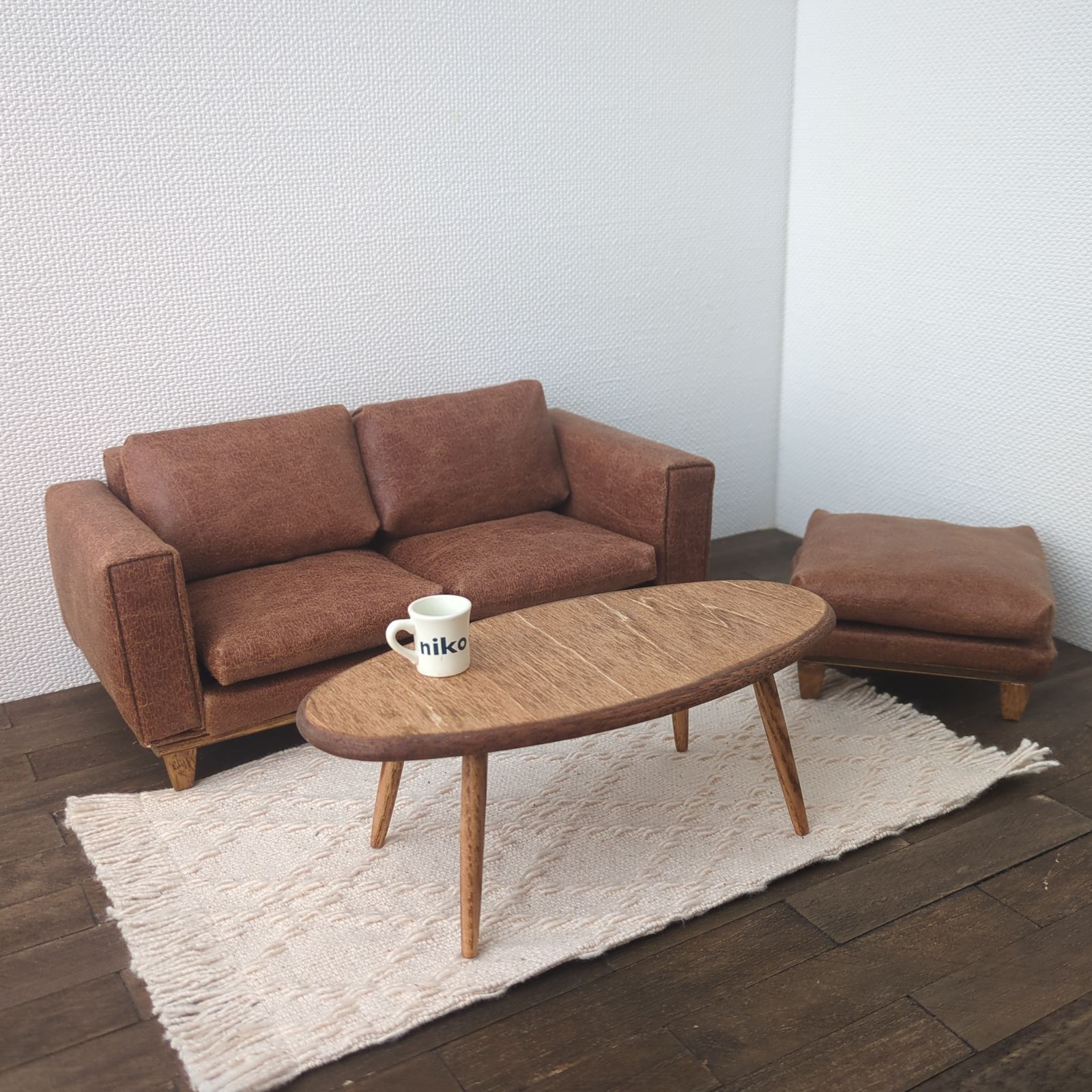 a-three オットマン付きソファ ブライス リカちゃん ミニチュア ドールハウス