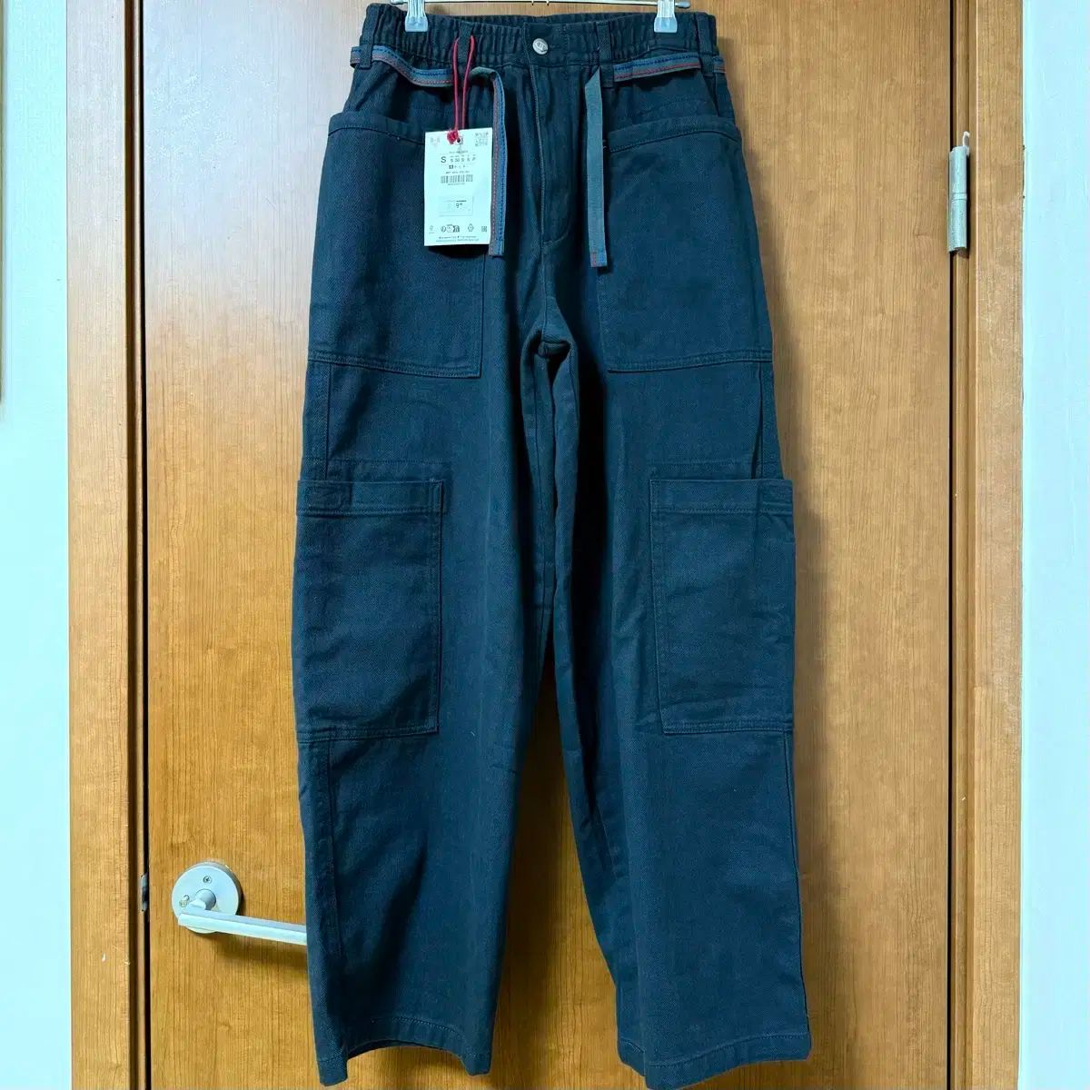 ZARA X Champion ドローストリング ワイド カーゴ パンツ S