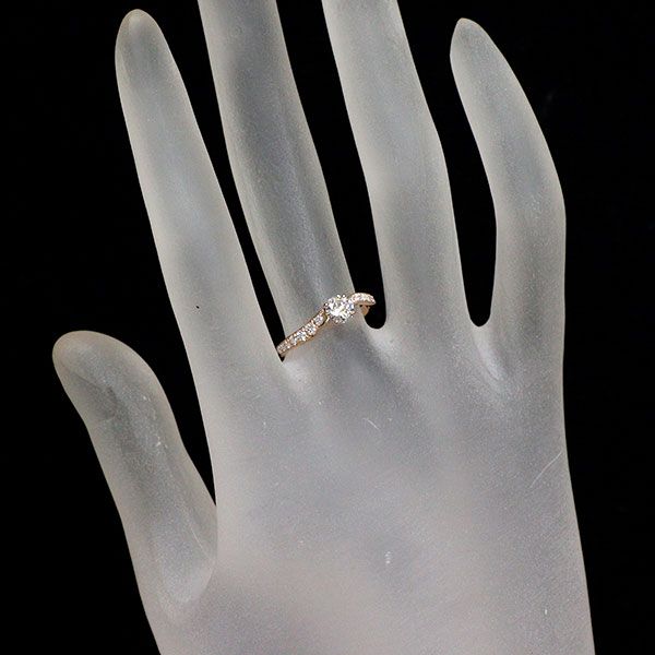 専用JJ26★高級 ダイヤモンド0.477ct K18PG リング 鑑別付 JJ26☆高級 ダイヤモンド0.477ct K18PG リング 鑑別書付 K18PG