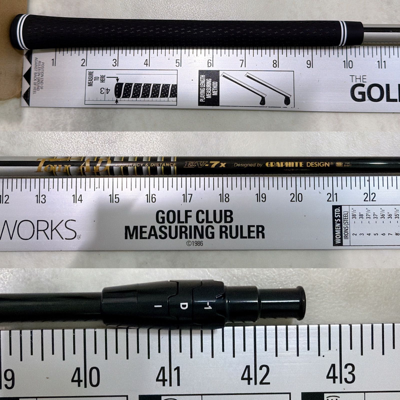 グリップ ミニドライバー用 キャロウェイ TOUR AD EV-7 X GRAPHITE DESIGN フレックスX