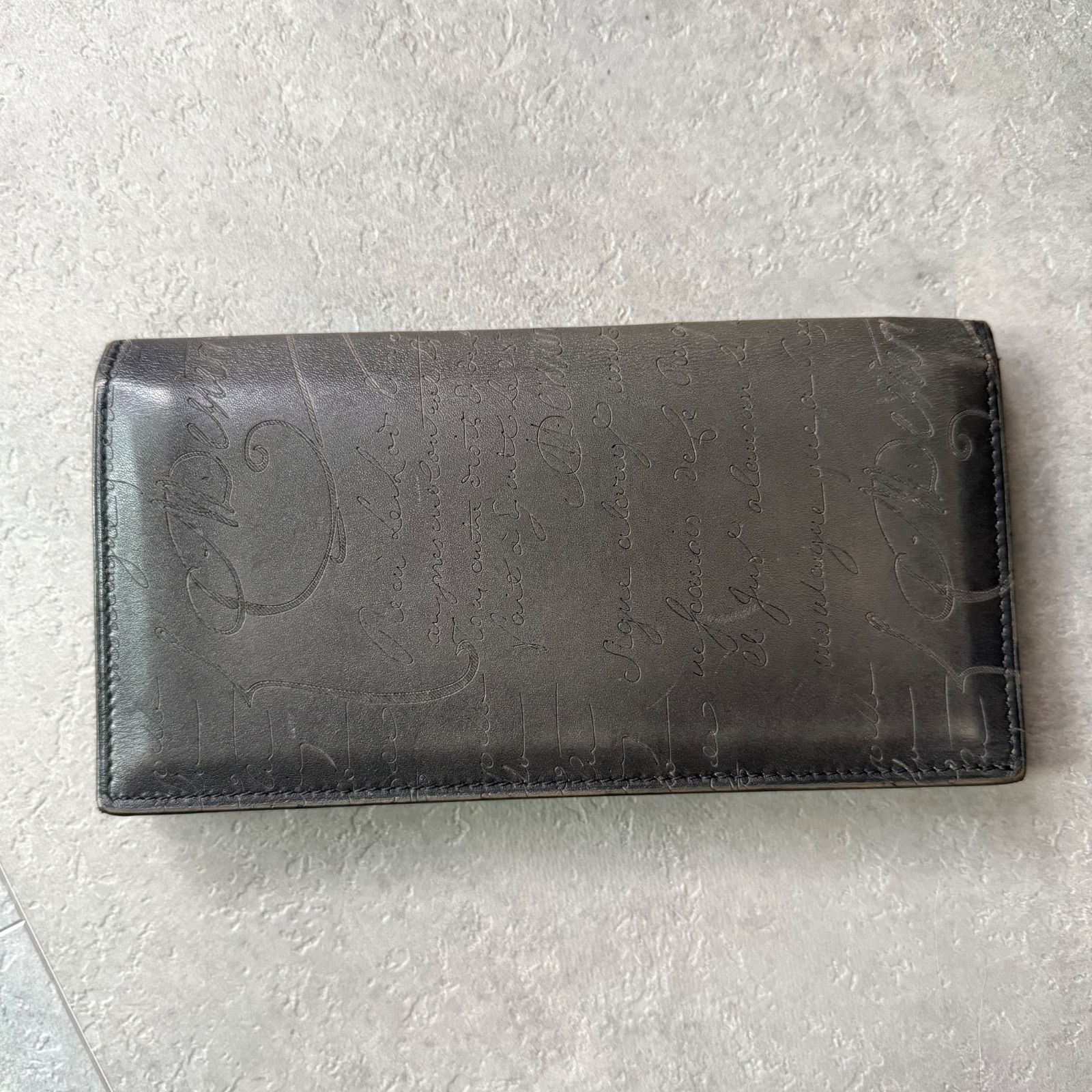 Berluti ベルルッティ カリグラフィー スクリットレザー 二つ折り長