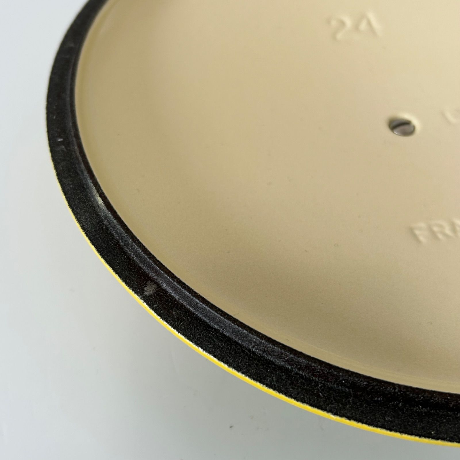 LE CREUSET ル クルーゼ ソレイユ 24cm ココットロンド 両手鍋 イエロー 黄色 鋳物 WWW_OPDRERGINERDOGAN_COM