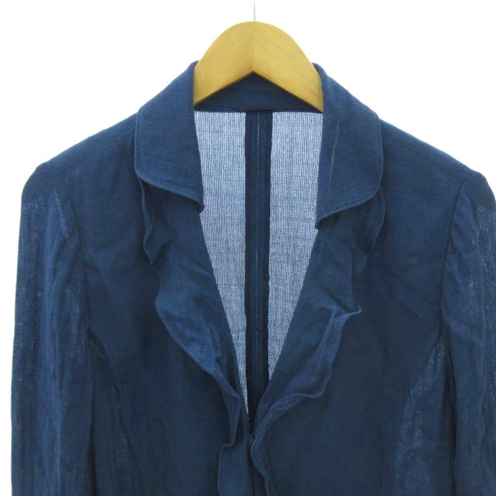 ロシャス ROCHAS 美品 薄手 ジャケット ブルゾン ウール ショート丈 13