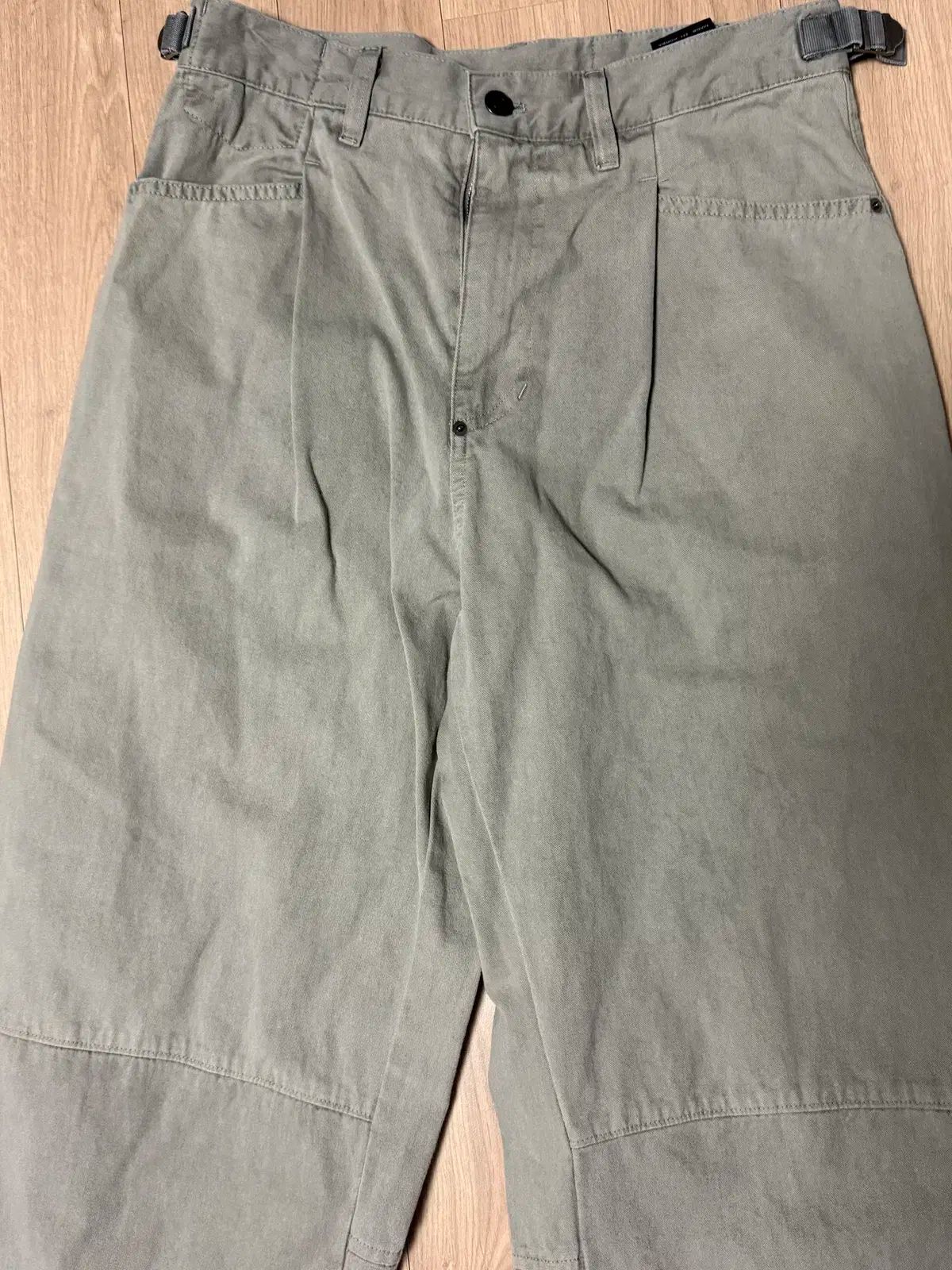 2 ポリテル ワンタック ゴーシマ パンツ カーキベージュ 3回着用