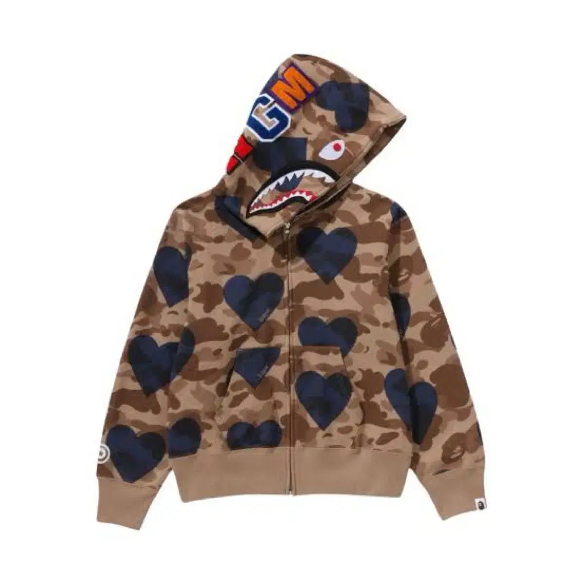 アベイシングエイプ bape アイラブベイプ WHO ジップアップフーディー