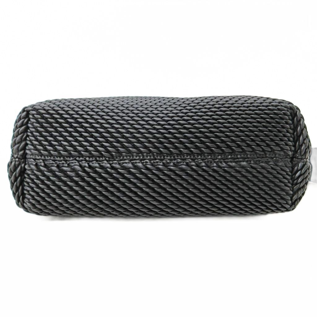 エンポリオアルマーニ EMPORIO ARMANI MyEA ショッパー ハンドバッグ ショルダーバッグ エンボスナッパレザー 2WAY ブラック 黒 1106 AA MERCADOAVALIA_COM_BR