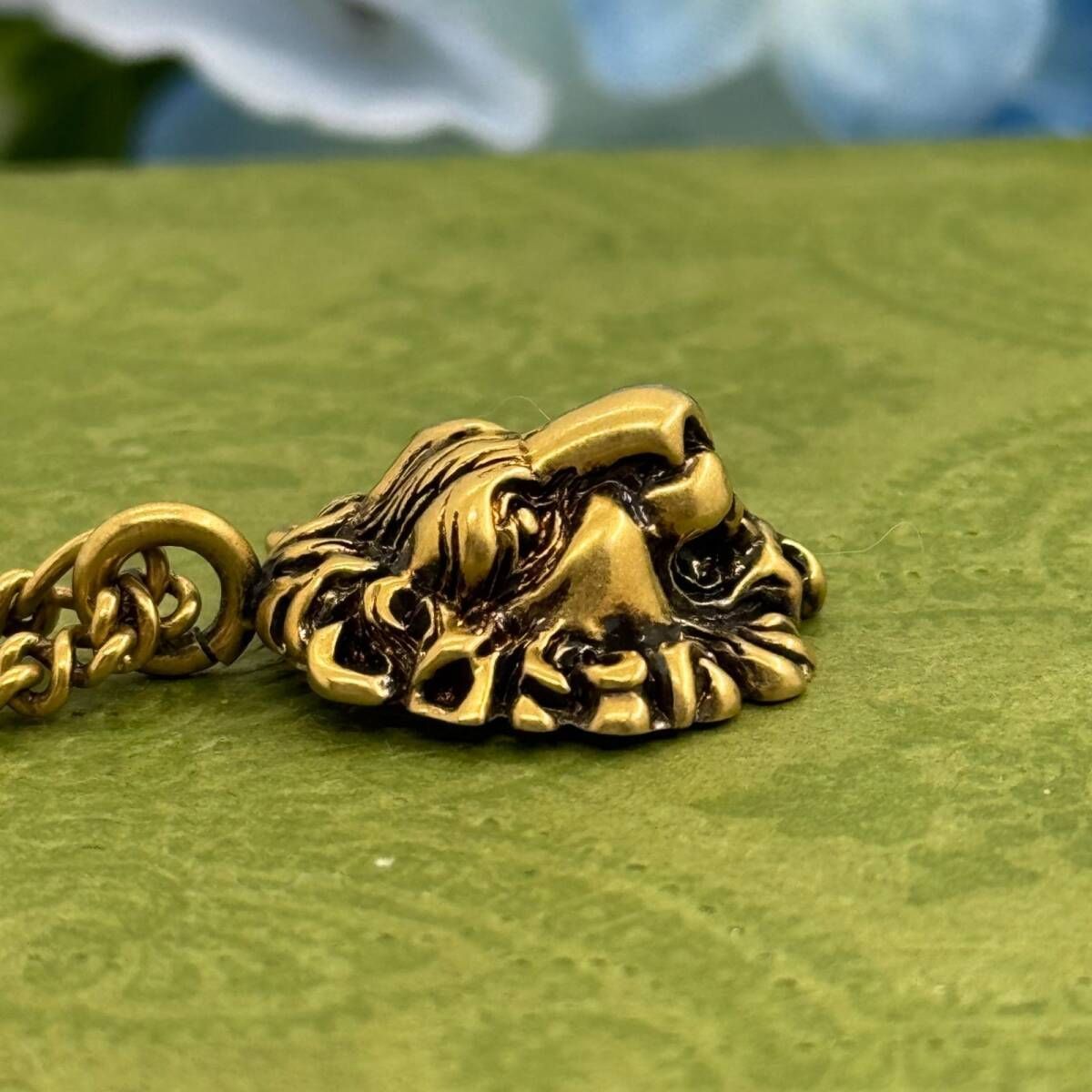 GUCCI ライオンヘッド ゴールド 60cm ロング ネックレス 068016 - メルカリ