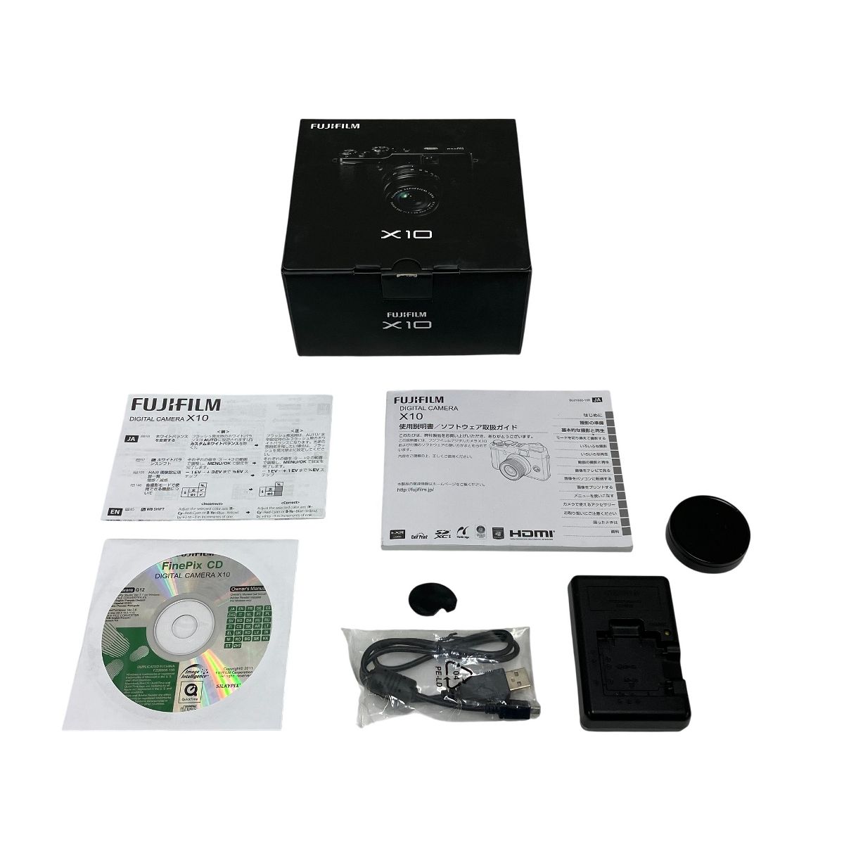 FUJIFILM X10 ブラック 富士フイルム コンパクトデジタルカメラ コンデジ デジカメ ジャンク T10580118