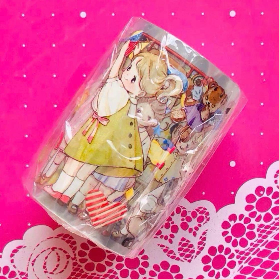 贝壳光 天狼佑月 6cm×10m 100cm/loop 海外マスキングテープ 贝壳光 天