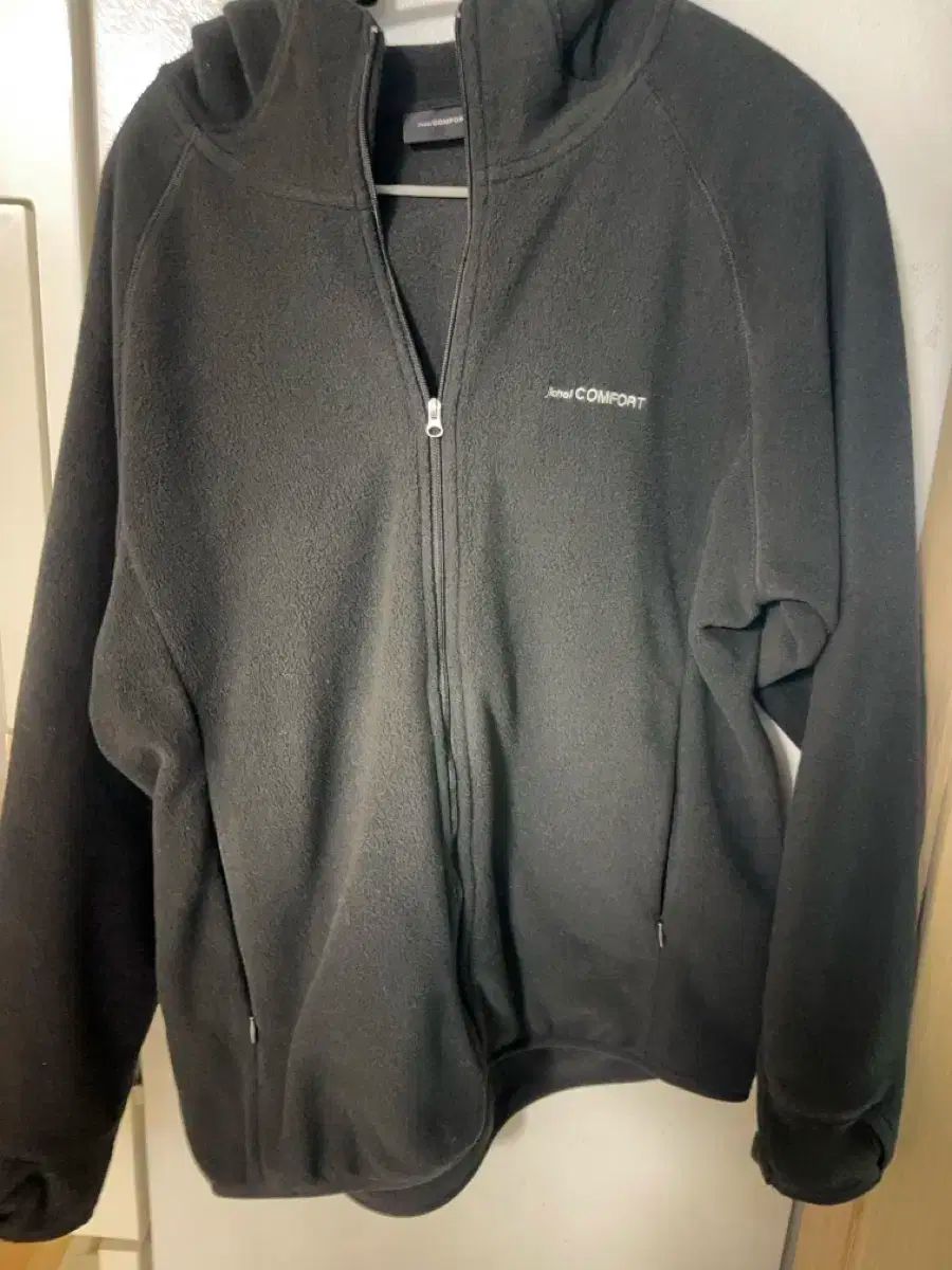 1 ジチョイ コンフォート フリース ジップ フーディー ブラック 24-006 jichoi