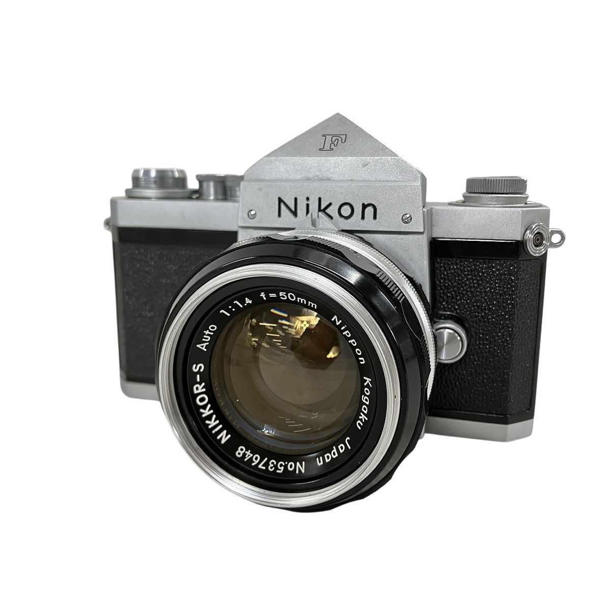 Nikon F アイレベル ボディ NIKKOR-S Auto 1 1.4 f 50mm 付き ニコン フィルムカメラ レンズ付 ジャンク W10586279