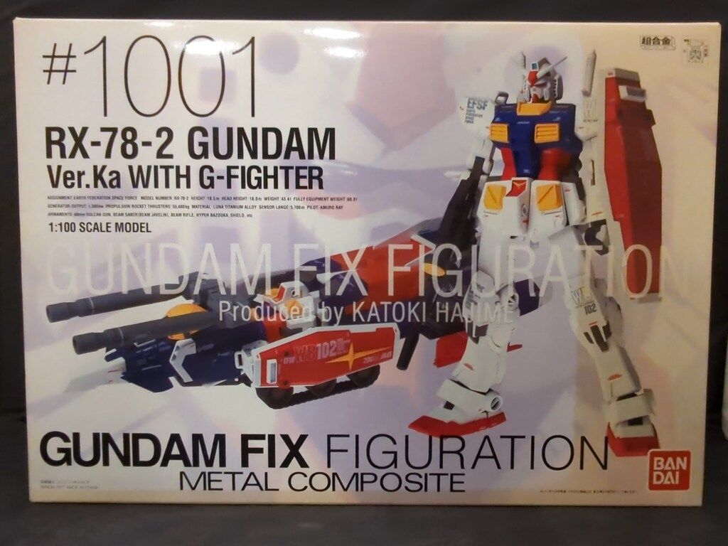BANDAI GUNDAM FIX METAL 機動戦士ガンダム RX 78 2ガンダムver ka WITH Gファイター 1001