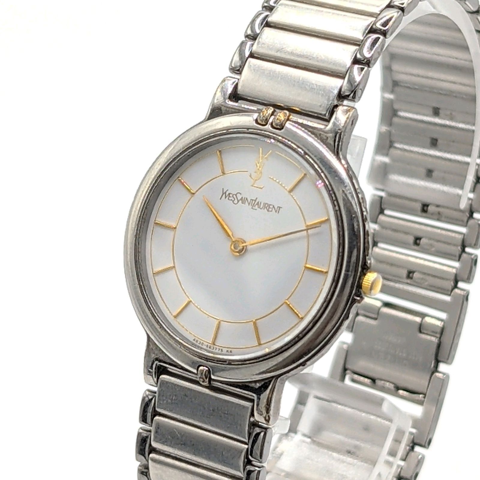 Yves Saint Laurent 4620-E62275 Watch quartz Silver Round Y2K